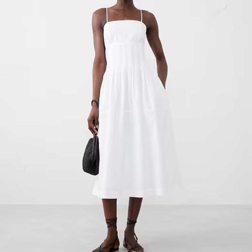 Banana Republic White Midi Dress
